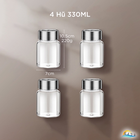 Hũ Chưng Yến Thủy Tinh Borosilicate SSGP, Nắp Inox 304 Kín Hơi, Chịu Nhiệt 300°C, Đạt Chất Lượng LFGB Đức