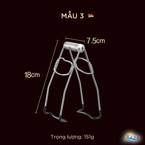 Kẹp Gắp Bát Đĩa Nóng Inox 304 SSGP, Dụng Cụ Chống Bỏng, Tay Cầm Chắc Chắn, Dài 18cm, Đạt Chất Lượng LFGB Đức