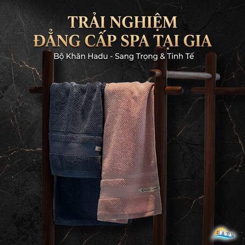 Khăn Mặt Cotton Sợi Tre HADU Kháng Khuẩn, Siêu Mềm Mại, Thấm Hút Tốt, 24x76cm, Nhiều Màu