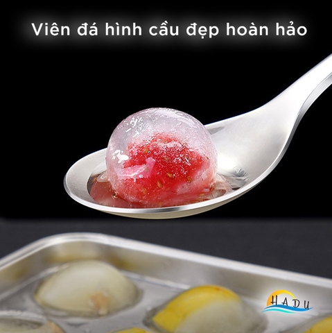 Khay Làm Đá Tròn Nhỏ 18 Viên Có Nắp Đậy Cao Cấp Inox 304 Đạt Chất Lượng Đức SSGP