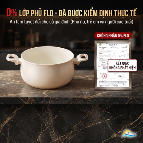Nồi Chống Dính Bếp Từ SSGP Titan Gốm, 20cm 24cm 26cm, Không Teflon, Đạt Chất Lượng LFGB Đức