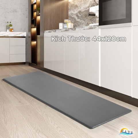 Thảm Nhà Bếp Chống Trượt 44x81cm – Da PU Cao Cấp, Chống Nước, Dày 12mm, Bảo Vệ Chân Mềm Mại HADU