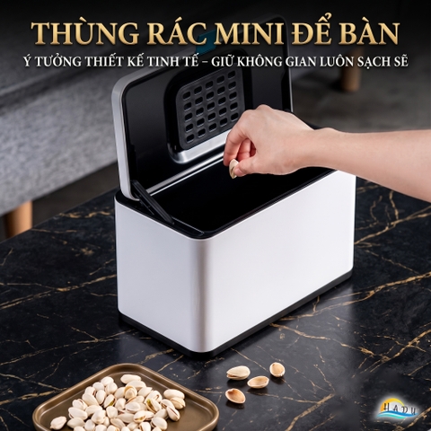 Thùng Rác Treo Tủ Bếp CCKO 3L 6L, Khử Mùi Than Hoạt Tính, Vỏ Inox, Nhiều Màu