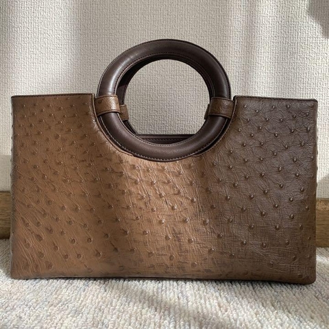 Túi xách da đà điểu - Túi Vintage Nhật