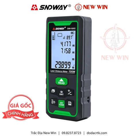 Máy đo khoảng cách laser tia xanh SNDWAY SW-100G