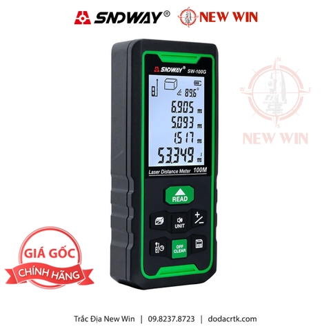 Máy đo khoảng cách laser tia xanh SNDWAY SW-100G