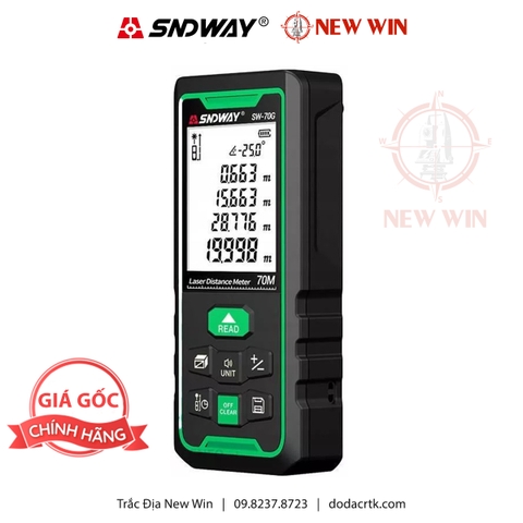 Máy đo khoảng cách laser tia xanh SNDWAY SW-70G