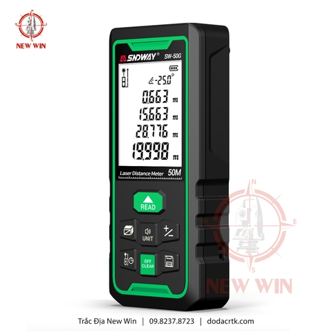 Máy đo khoảng cách laser tia xanh SNDWAY SW-50G