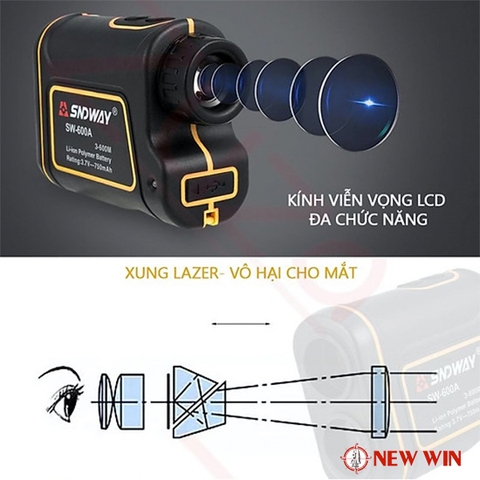 Ống nhòm đo khoảng cách SNDWAY SW-600A