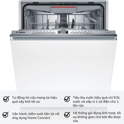 Máy Rửa Bát Bosch SMV4ECX14E Serie 4 Âm Toàn Phần