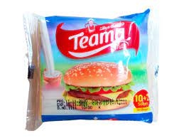 Phô mai lát Teama Burger gói 200g (12 lát)