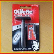 Dao cạo râu Gillette Super Thin Siêu Sắc Siêu Tiện Dụng Lưỡi Đơn