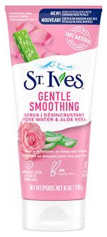 St.Ives Gentle Smoothing Rose Water, Aloe Vera Scrub hoa hồng và lô hội 170gr
