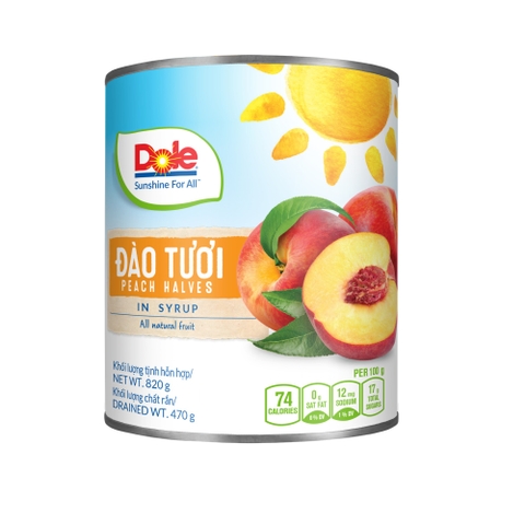 Đào tươi Dole 820g