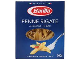 BARILLA PASTA PENNE RIGATE 500g (Nui ống xéo nhập khẩu)