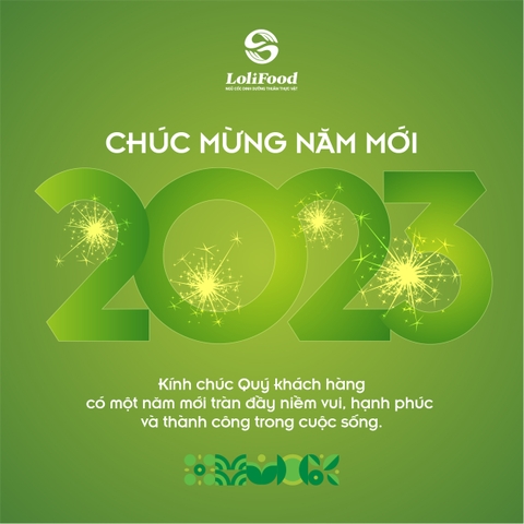 NGŨ CỐC DINH DƯỠNG THUẦN THỰC VẬT LOLIFOOD CHÚC MỪNG NĂM MỚI 2023!