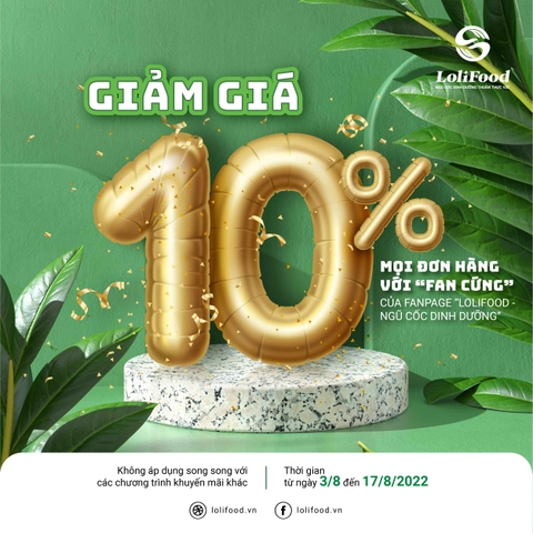 Chương trình GIẢM GIÁ 10% với mọi đơn hàng dành cho “Fan cứng” của Trang 