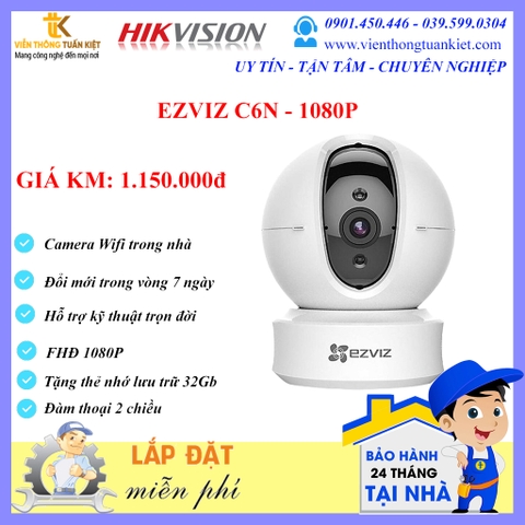 EZVIZ C6N ĐỘ PHÂN GIẢI FHĐ 1080P-ĐÀM THOẠI 2 CHIỀU