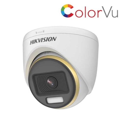 Camera HDTVI ColorVu 2MP HIKVISION DS-2CE72DF3T-FS