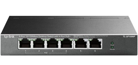 Switch TP-LINK TL-SF1006P 6-port 10/100Mbps with 4-port PoE