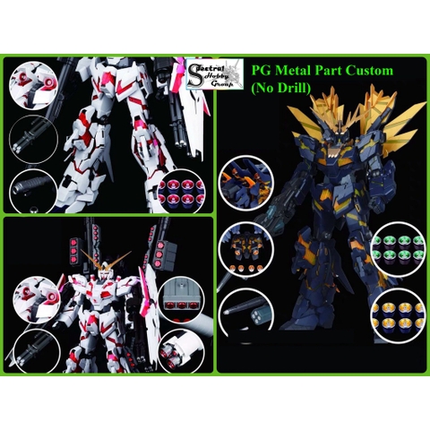 Phụ kiện mô hình metal part độ custom cho PG Unicorn FA Banshee Phenenex Conversion Parts Thruster (không cần khoan)