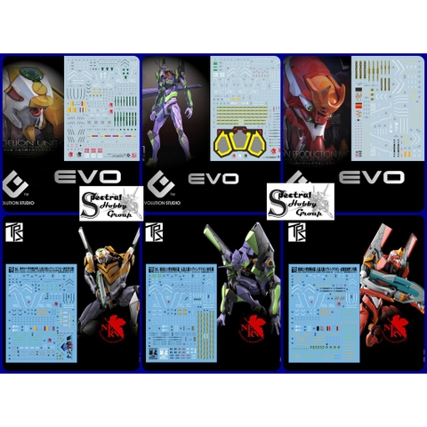 Decal nước dán mô hình RG HG Evangelion EVA Unit 00 01 02 03 04 06 08 Water sticker