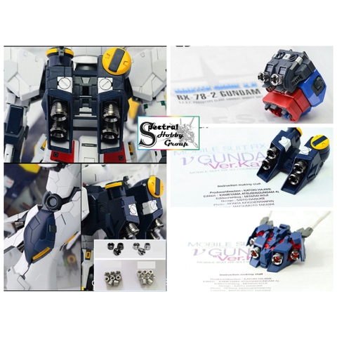 Phụ kiện độ custom mô hình bộ đẩy cho MG gundam spout thruster metal part UN