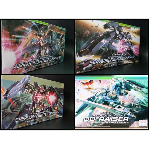 Mô hình lắp ráp HG 1/144 00 series Arios | Cherudim | Seravee | 00 raiser gundam