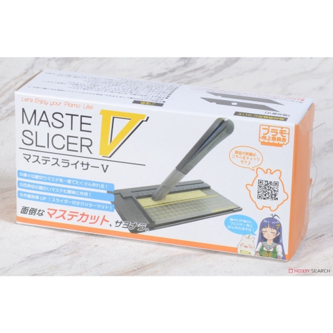 Dụng cụ cán giữ Maste Slicer V holder dao cắt song song kèm cutting mat mini - Plamo PMKJ014 Hobby Tool