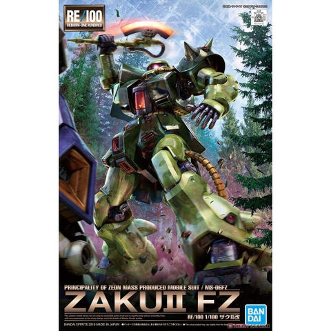 Mô hình lắp ráp Re/100 Zaku II FZ - gundam bandai