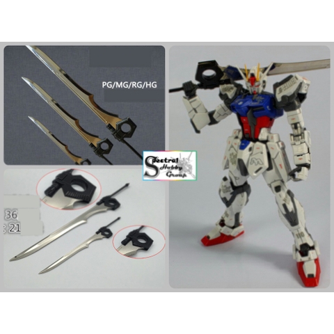 Phụ kiện mô hình metal weapon PG MG HG RG Grand Slam Slasher Knife Anti Ship Sword