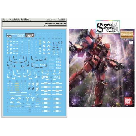 Decal nước dán mô hình Amazing Red Warrior MG HG Water sticker