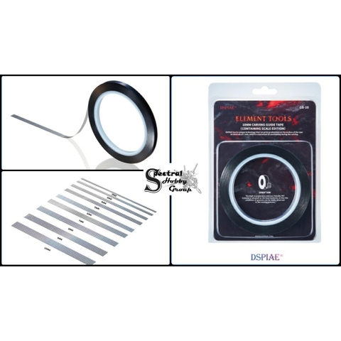 Băng dính cứng DSPIAE kẻ line có vạch chia Hard Edge Tape Ruler Masking 30m