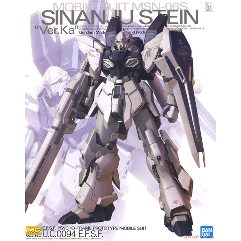 Mô hình lắp ráp MG 1/100 MSN-06S Sinanju Stein Ver Ka gundam BANDAI