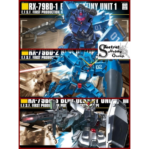 Mô hình lắp ráp HG 1/144 RX-79BD Blue Destiny Unit 1 2 3 HGUC bandai