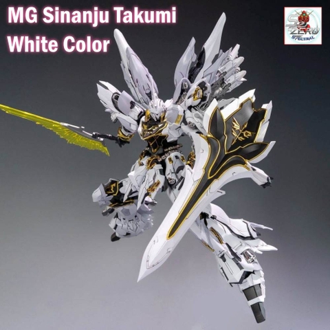 Mô hình lắp ráp MG 1/100 Sinanju Takumi White Color - Comet Technology