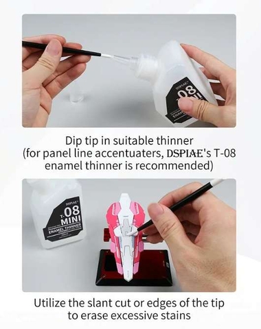 Tẩy xoá remove panel line paint T08 DSPIAE (X-20) dung môi pha sơn dầu Enamel thinner color