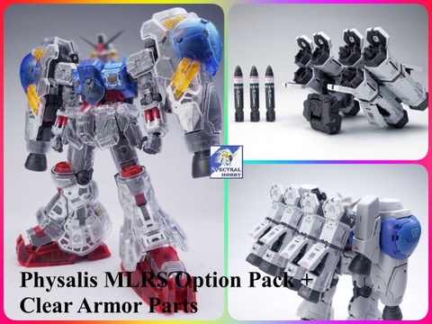 PHụ kiện mô hình MG 1/100 Physalis MLRS Pack + Clear Armor Parts cho Solomon GP02A