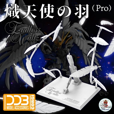 Đế giá đỡ Action base + SERAPHIM FEATHER Effect cho Wing Zero MG MGSD HG RG - DDB model