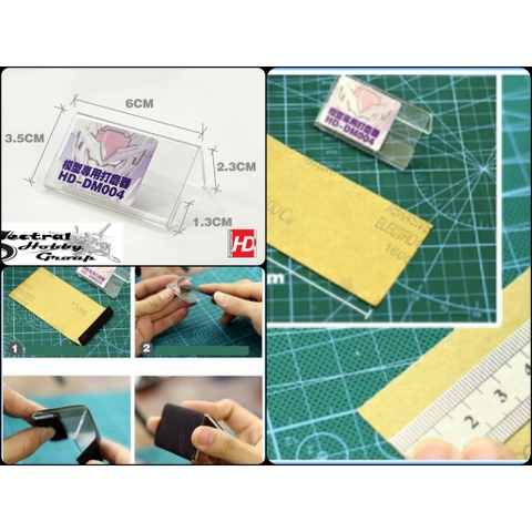 Dụng cụ nhựa mica kẹp nhám mô hình sandpaper sander tool hobby