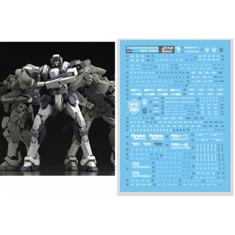 Decal nước dán mô hình 1/60 Full Metal Panic M9 ARX7 ARX8 Laevatein Water Sticker