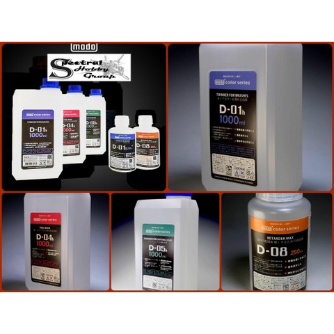 Dung môi pha tẩy sơn lacquer 1L các loại Thinner Cleaner Wash Leveling Retarder MODO paint color