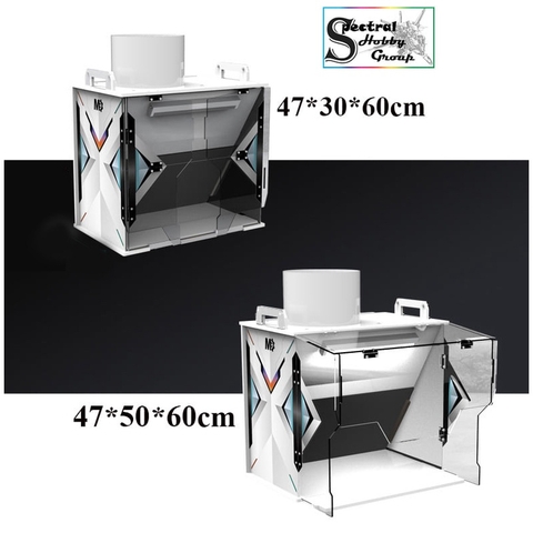 Hộp hút mùi phun sơn áp lực âm MD-F01 80W spray exhaust paint box (inbox trước khi mua)