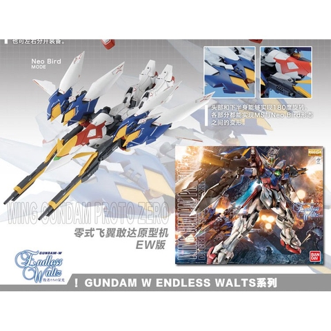 Mô hình lắp ráp MG 1/100 Wing Gundam Proto Zero EW bandai