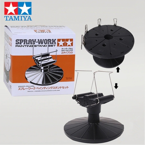 Đế base xoay đỡ sơn mô hình Spray Work Painting Stand Set 74522 Tamiya