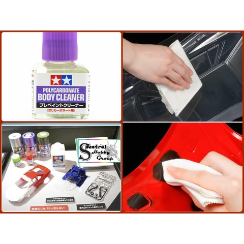Dụng cụ mô hình làm sạch bề mặt trước khi sơn và tẩy sơn Polycarbonate Body Cleaner TAMIYA