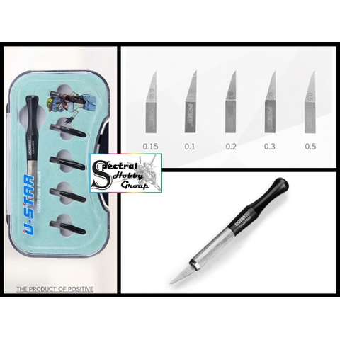 Bộ chisel kẻ tạo line Scriber USTAR UA91903 Steel Line Engraver (0.15-0.5mm)