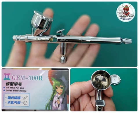 Bút sơn Airbrush Gem-II 300R 0.3 0.35mm Gemini