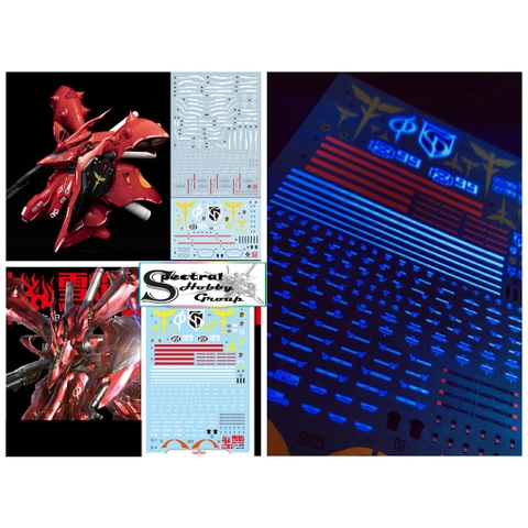 Decal nước dán mô hình Nightingale gold metallic coating SD HG 1/144 1/100 Water Sticker