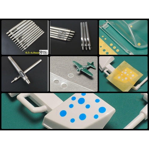 Dụng cụ tạo đục lỗ tròn các cỡ 0.5mm - 20mm Tool hobby